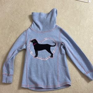 Girls black dog sweatshirt size s